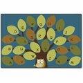Carpets For Kids Owl-phabet Tree Mat, 4ft x6ft , Multi CPT20724